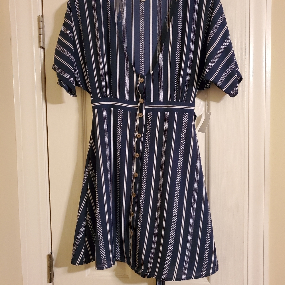 Striped Skater Dress